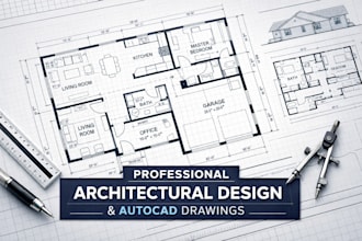 do professional architectural design house plan floor plan drawing autocad