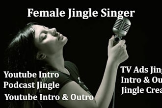 create commercial jingle, podcast intro and outro, radio jingle, TV ads jingle