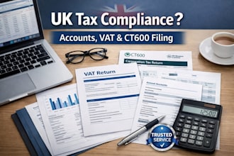 file UK annual accounts, vat returns and corporation tax