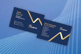do professional business card design for any company