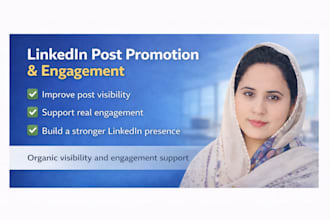 linkedin post promotion to improve visibility and real engagement