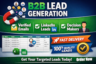 do b2b lead generation, lead prospecting and email list creating