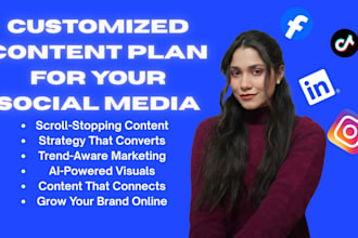 create a social media content calendar and content strategy