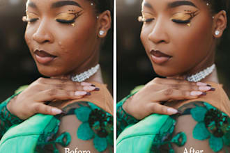 professional beauty retouching high end skin retouch