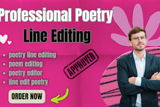 line edit your poetry collection for clarity, flow, and impact