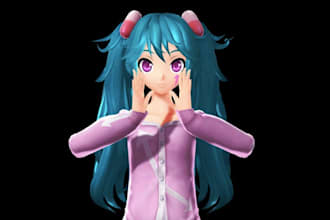 create, fix, edit, rig any 3d character for vrchat, mmd, vroid, vrm, and vtuber