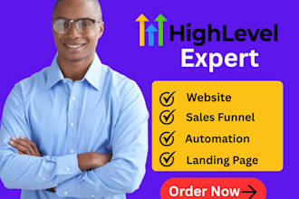 gohighlevel funnel go high level automation landing page gohighlevel expert ghl