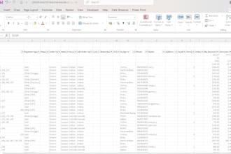 clean, format, merge, split excel data