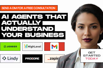 integrate zapier gohighlevel lindy relevance ai procore jobber gmail wordpress