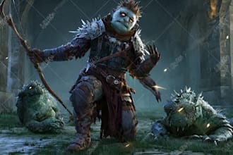 illustrate fantasy art creatures and characters