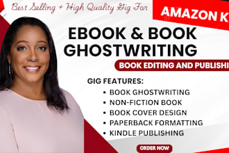 ebook writer nonfiction ghostwriter romance ghostwriter book editor