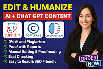 humanize, edit, and rephrase your ai or chatgpt  content
