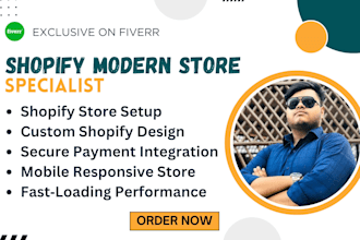 design and customize shopify store with modern responsive layout