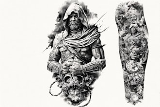 create custom and realism tattoo design