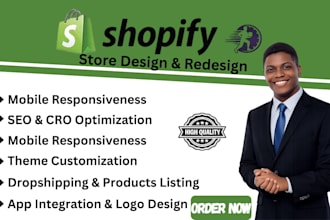 set up, redesign, or rebuild your shopify store