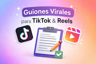 escribiré guiones virales para tiktok e instagram reels