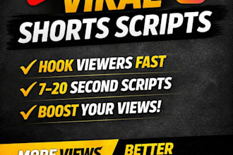 write viral youtube shorts and instagram reels scripts