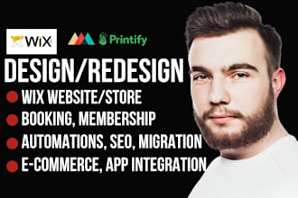 wix expert redesign wix website design wix shop membership booking automations