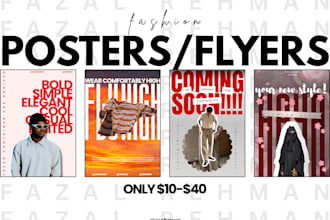 design fashion posters, brochures and flyers in canva