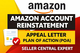 write amazon suspension appeal and poa for account reinstatement