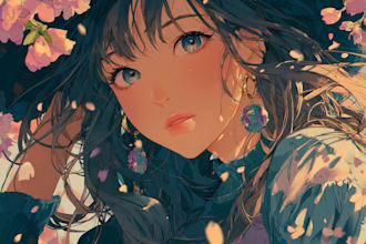draw beautiful anime art illustration