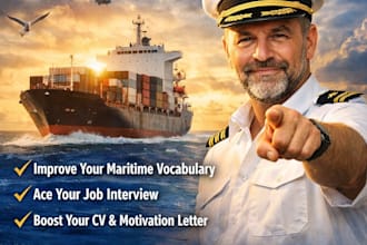 teach maritime english and prepare   for job interviews