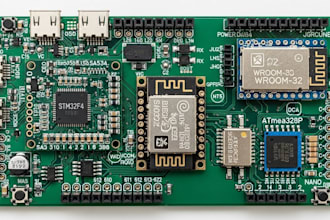 design custom stm32, esp32, or arduino microcontroller pcb with firmware