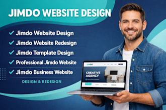 design jimbo website, jimbo template design, website redesign, site123 website