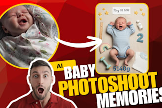 create professional ai baby monthly photoshoot sessions
