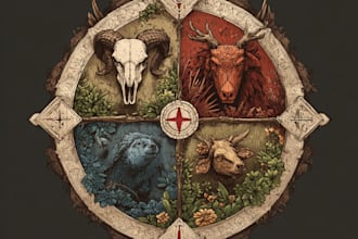 design medieval, fantasy, rpg gaming logo