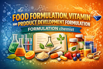 do food formulation, vitamin and product development formulation chemist