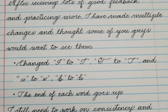 provide personalized handwritten writing
