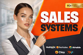 build airtable automation, CRM, database, clay, hubspot and freshsales system