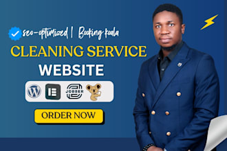 design a cleaning service website with booking koala and house cleaning booking
