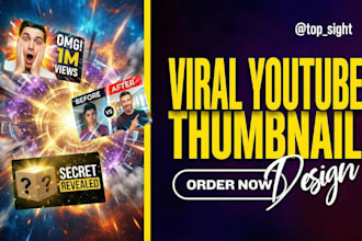design high CTR youtube thumbnails that get more views
