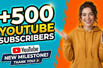 instant gain 500 youtube subscribers