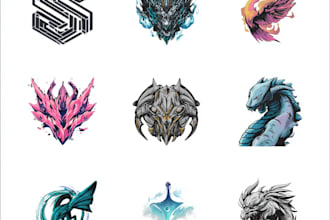 design a fantasy logo designer anime, fantasy