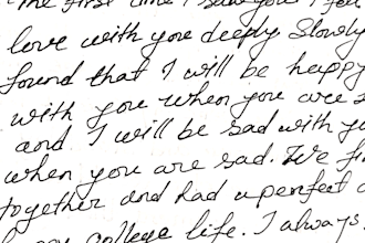 write anything with my beautiful cursive handwriting