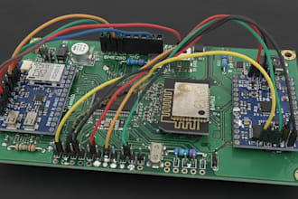 design sensor integration pcb with firmware for esp32 stm32 arduino