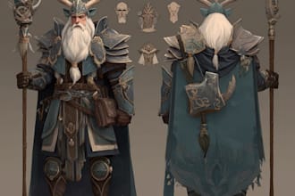 design unique and high quality gaming characters for game