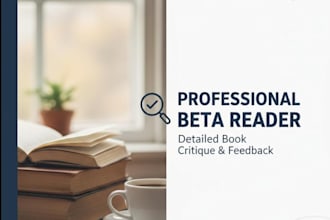 be your professional beta reader and book critic