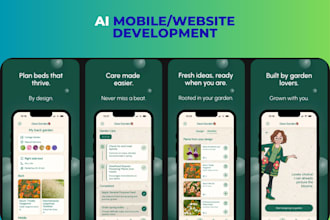 develop custom ai mobile app and website using react native, flutter and nextjs