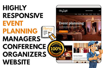design event planners website venue managers conference organizers website