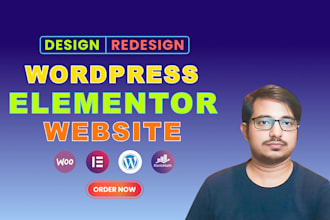 create elementor website or elementor pro website