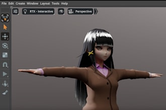create 3d vtuber character modeling, rigging, and vrm setup for vroid and vrchat