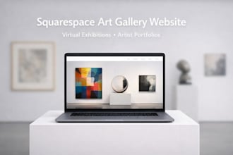 design a premium squarespace art portfolio that attracts collectors
