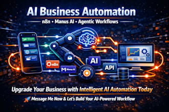 build ai business software automation bot n8n manus ai agentic task workflow