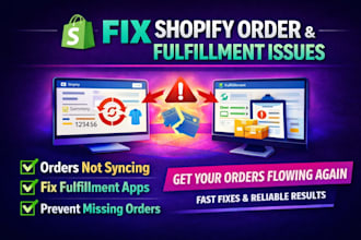 fix shopify order fulfillment and inventory sync problems