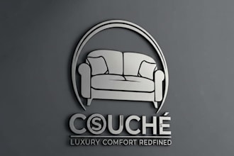 design a modern and stylish sofa logo for your brand