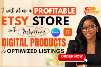 set up etsy shop, etsy digital products store, digital product design for etsy